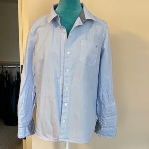 Tommy Hilfiger Men's Sky Blue Button-Down Shirt